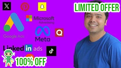 Free Coupon 11 Best Ads Platforms in 1 Course 2025: Excel in Paid Ads!