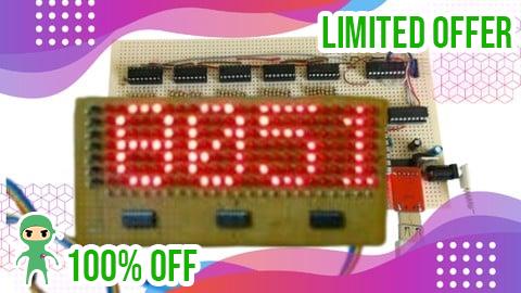 Free Coupon 8051 Microcontroller LED Movable Display with Assembly Lang.