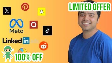 Free Coupon 9 Social Media Ads Platforms in 1 Course: Learn Paid Ads!