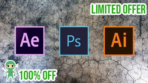 Free Coupon Adobe CC Masterclass: Illustrator, Photoshop & After Effects