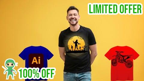 Free Coupon Adobe Illustrator for T-Shirt Design: From Sketch to Print