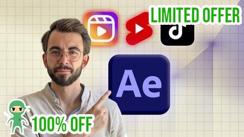 Free Coupon After Effects Motion Graphics Mastery (For TikTok, IG & YT)