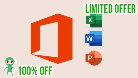 Free Coupon All-in-One Microsoft Office Course: Excel, Word & PowerPoint