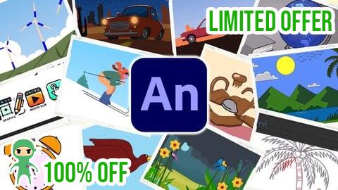 Free Coupon Animate Like Pro - 2D Animation in Animate - Beginner Level