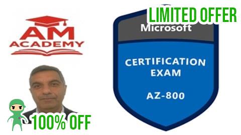 Free Coupon AZ-800 Practice Tests: 500 Qs + Detailed Explanations (2025)