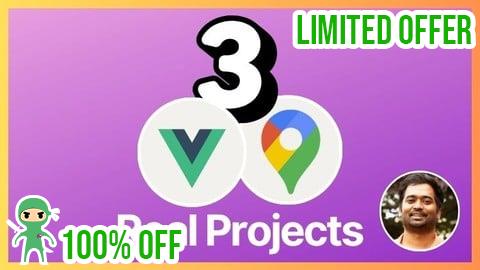 Free Coupon Vue JS & Google Maps API: Build 3 Location-Based Web Apps