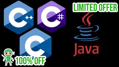 Free Coupon C, C++, C#, Java: The Ultimate Coding Course for Beginners