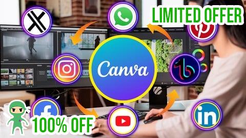 Free Coupon Canva Social Media Masterclass Graphic Design Video Editing