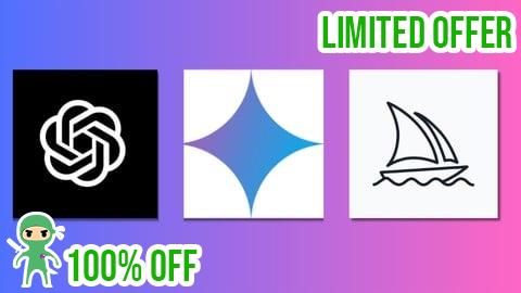 Free Coupon ChatGPT, Midjourney & Gemini - GenAI Masterclass 2025