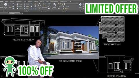 Free Coupon Complete 2D And 3D Working Drawing AutoCAD & Sketchup pro.