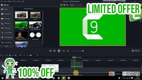 Free Coupon Complete Camtasia 9 Masterclass From Beginner To Pro Creator