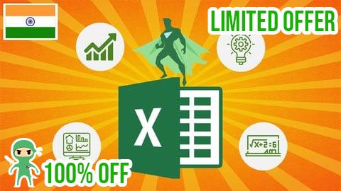 Free Coupon Complete Microsoft Excel - MS Excel A-Z