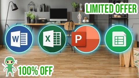 Free Coupon Complete Microsoft Office Word Excel PowerPoint Google Sheet