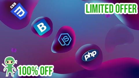 Free Coupon CSS, Bootstrap, JavaScript And PHP Stack Complete Course