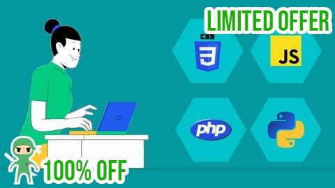 Free Coupon CSS, JavaScript,PHP And Python Programming All in One Course