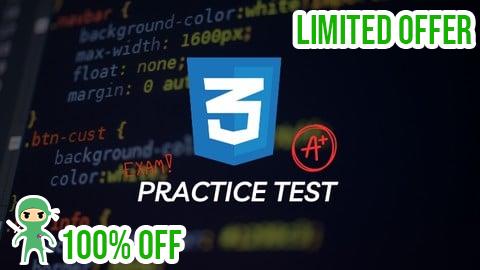 Free Coupon CSS3 Certification Prep: Comprehensive Practice Tests