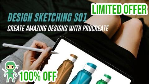 Free Coupon Design Sketching S01: Create Amazing Designs with Procreate