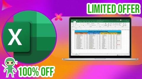 Free Coupon Excel - Formulas & Functions Beginner to Expert Course