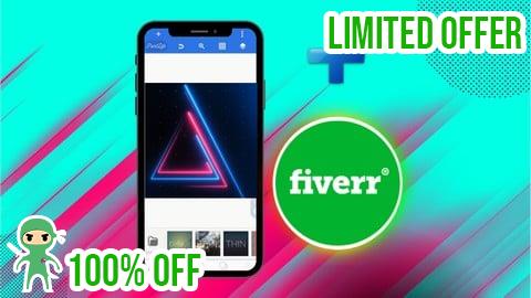 Free Coupon Freelancing with SmartPhone 3D Text Graphic Design