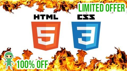 Free Coupon HTML and CSS for Beginners From Basic to Advance