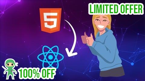 Free Coupon HTML to React Template Convert: Full Complete Guided Project