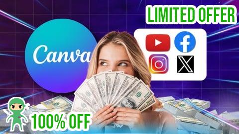 Free Coupon Learn Canva from Basic to Advanced and Earn Money in 2025