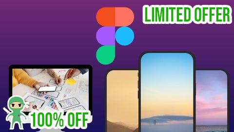 Free Coupon Learn Figma: UI/UX Design Masterclass From Beginner to Pro