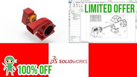 Free Coupon Learning SOLIDWORKS : For Students, Engineers, and Designers