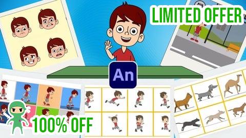 Free Coupon Master 2D Character Animation in Adobe Animate-Advance Level