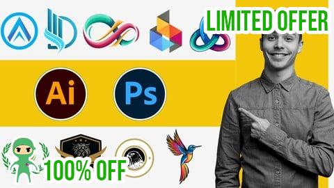 Free Coupon Master Logo Design with Photoshop Illustrator Zero to Pro