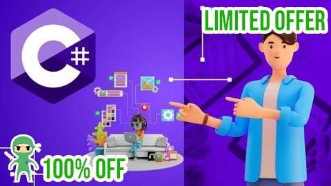 Free Coupon Mastering C# Learn Building Games, Application, Softwares