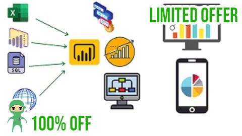Free Coupon Mastering Data Magic : Power BI + Tableau  + SQL , Analytics
