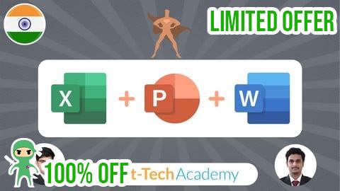 Free Coupon Microsoft Office: Excel, PowerPoint & Word [3-in-1]
