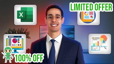 Free Coupon Modelagem Financeira, Finanças e Gestão financeira no Excel