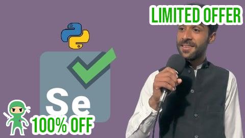 Free Coupon Python Selenium Programming with Coding Exercises