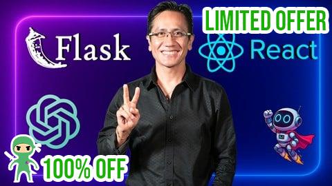 Free Coupon React, Flask, Python, MySql y ChatGPT IA - App Full Stack!
