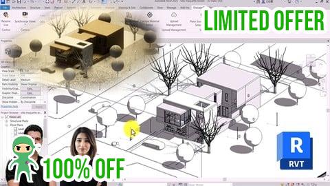 Free Coupon Villa Modeling + Fast Rendering with Enscape for Architects