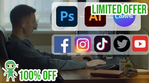 Free Coupon Social Media Graphics Design Masterclass with Adobe & Canva