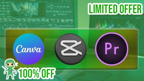Free Coupon Social Media Video Editing with Canva, Capcut & Premiere Pro
