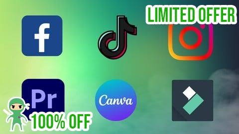 Free Coupon Social Media Video Editing With Premiere Pro Canva Filmora