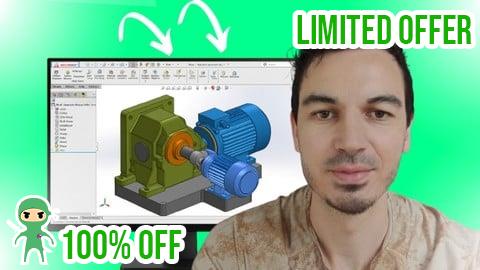 Free Coupon SOLIDWORKS 3D Modeling: Complete Step-By-Step Course