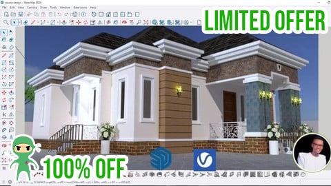 Free Coupon Super 3bedoom SketchUp Pro From Basic To Advance Level