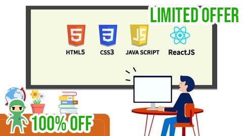 Free Coupon The Front-End Web Developer Bootcamp: HTML, CSS, JS & React