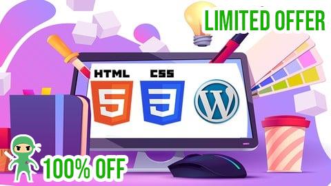 Free Coupon Web Design Course with HTML CSS and Wordpress