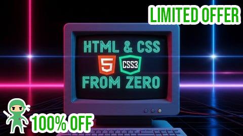 Free Coupon Web Development Wizardry: HTML & CSS Course for Beginners.