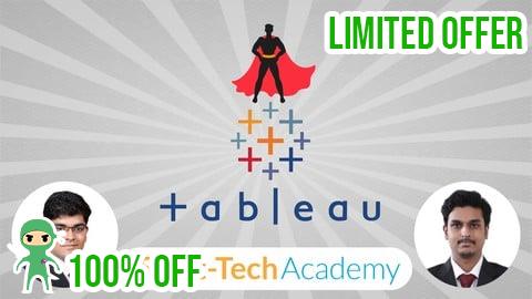 Free Coupon Zero to Hero in Tableau: Data Visualization using Tableau