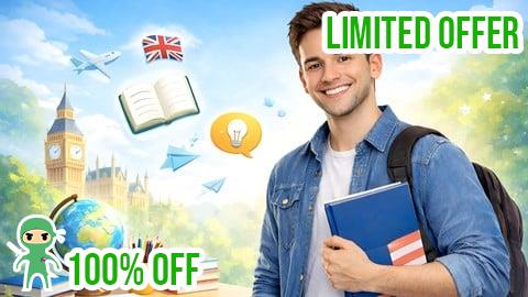 Free Coupon رحلة تعلم الإنجليزية بثقة: عبارات وقصص تفاعلية للمبتدئين